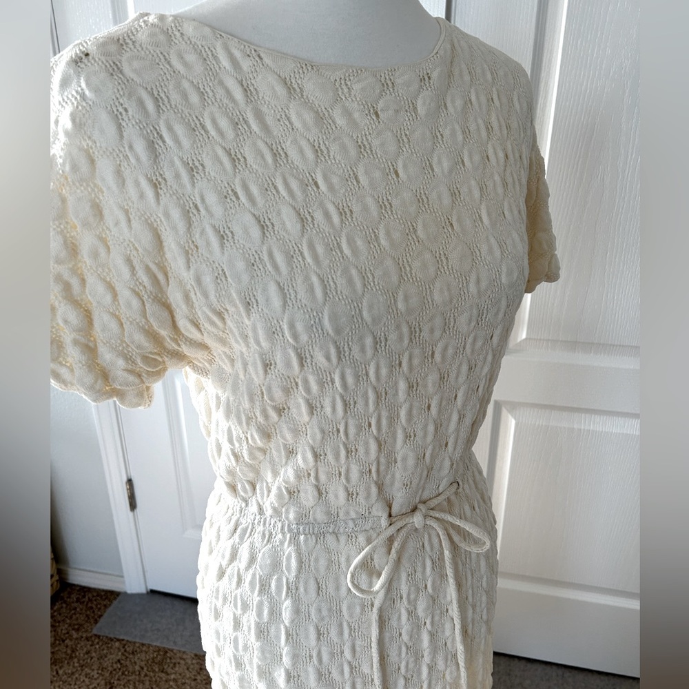 Vintage 40’s/50’s Textured Midi Dress
